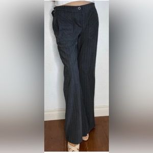 Zinc Trouser Pants Baggy Low Waist
Gray White Pinstriped (M)